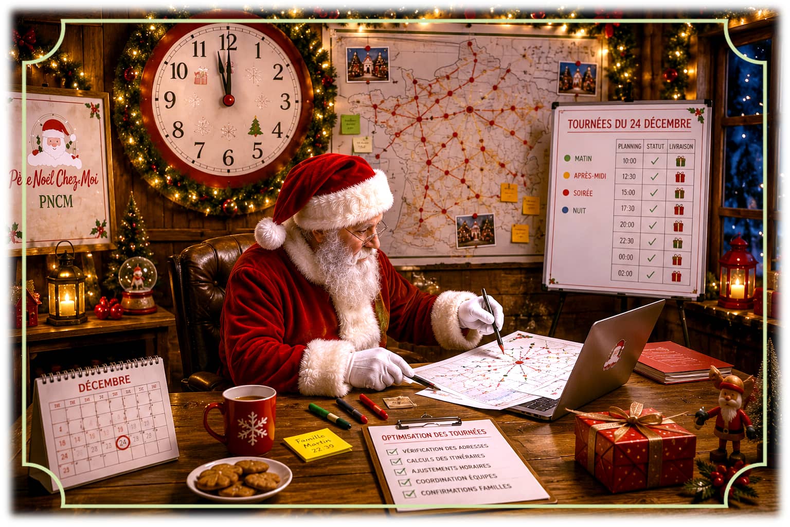 Planification des tournées du réveillon de Noël
