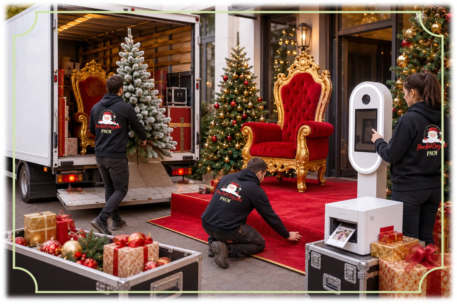 La logistique mise à rude épreuve en saison pour Père Noël chez moi
