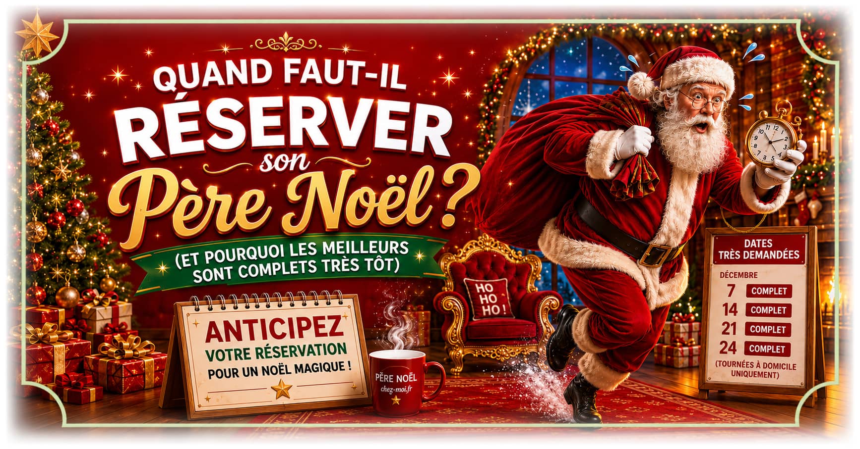 Quand faut-il réserver son Père Noël ?