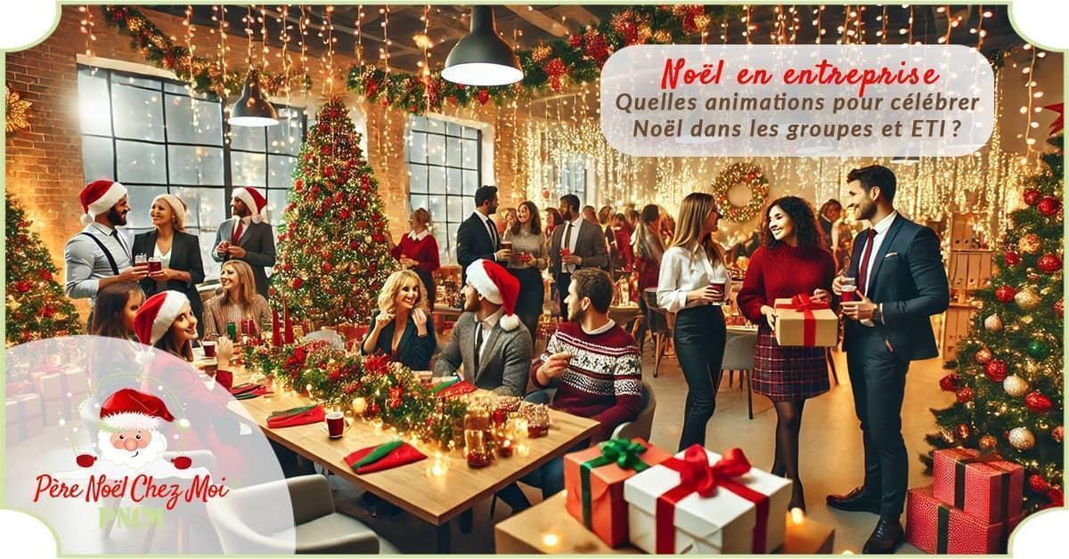 Un arbre de Noël dans une grande entreprise