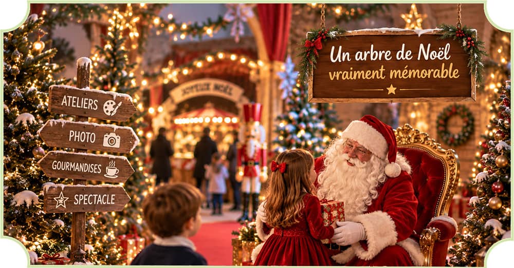 L'arbre de Noël = organisation au préalable